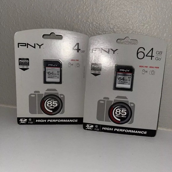 PNY High Performance 64GB Up to 85MB/sec 14.5hrs Ud Video X2 - Picture 1 of 2
